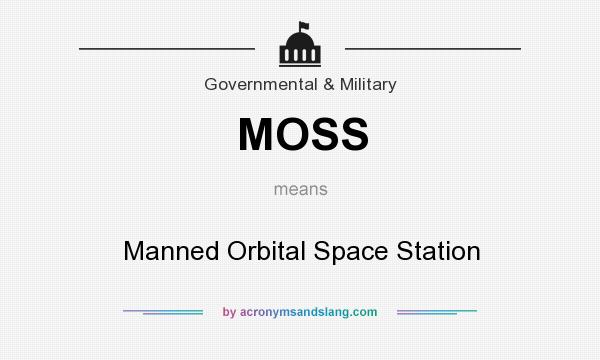 What does MOSS mean? It stands for Manned Orbital Space Station