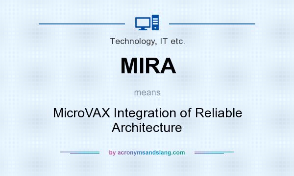 What does MIRA mean? It stands for MicroVAX Integration of Reliable Architecture