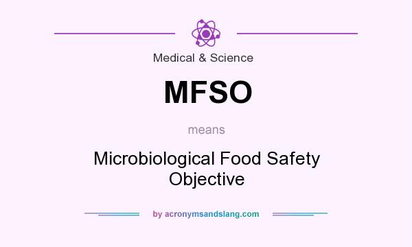 What does MFSO mean? It stands for Microbiological Food Safety Objective