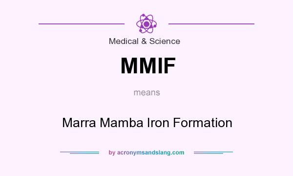 What does MMIF mean? It stands for Marra Mamba Iron Formation