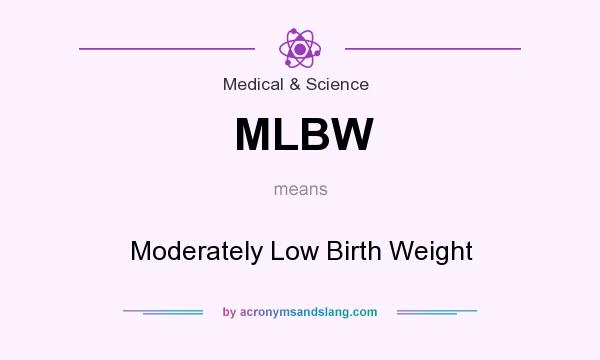 What does MLBW mean? It stands for Moderately Low Birth Weight