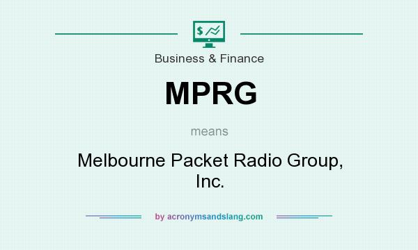 What does MPRG mean? It stands for Melbourne Packet Radio Group, Inc.