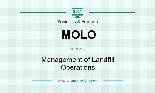 What does MOLO mean? It stands for Management of Landfill Operations