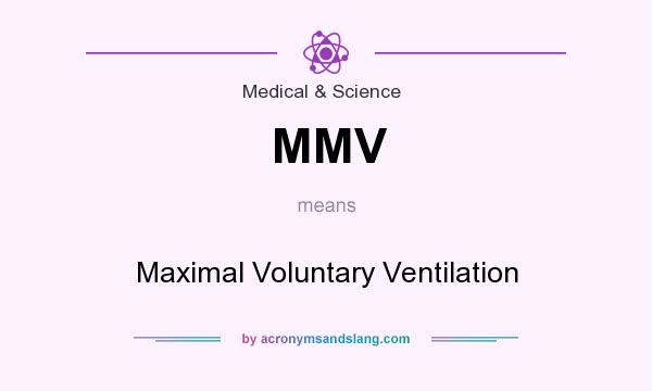 What does MMV mean? It stands for Maximal Voluntary Ventilation