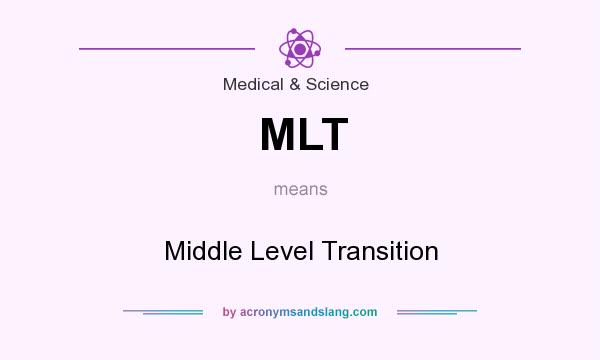 What does MLT mean? It stands for Middle Level Transition