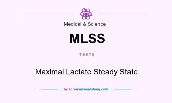 What does MLSS mean? It stands for Maximal Lactate Steady State