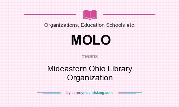 What does MOLO mean? It stands for Mideastern Ohio Library Organization