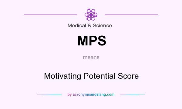 What does MPS mean? It stands for Motivating Potential Score