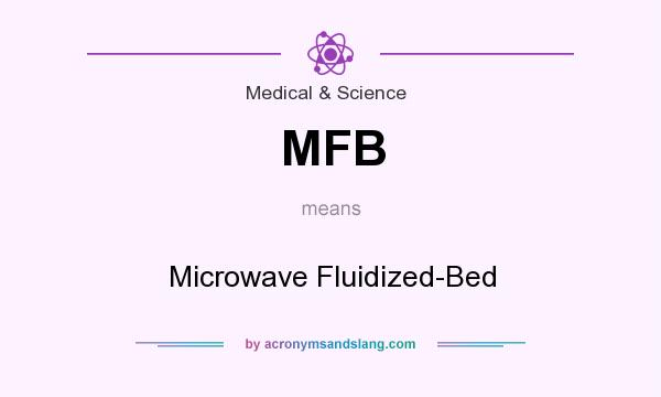 What does MFB mean? It stands for Microwave Fluidized-Bed
