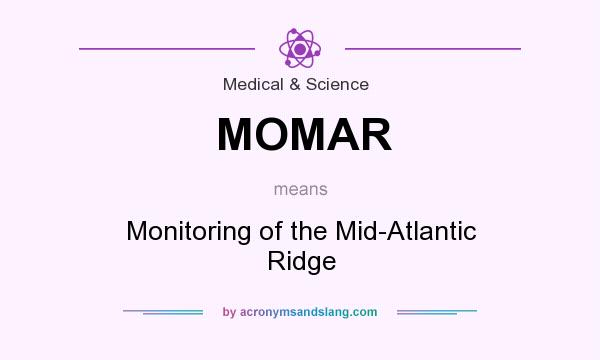 What does MOMAR mean? It stands for Monitoring of the Mid-Atlantic Ridge