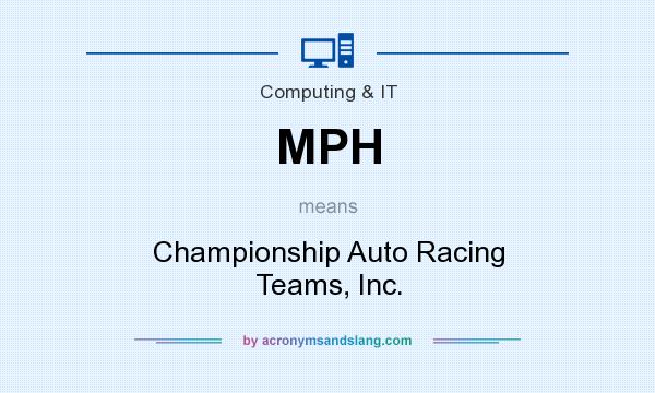 What does MPH mean? It stands for Championship Auto Racing Teams, Inc.