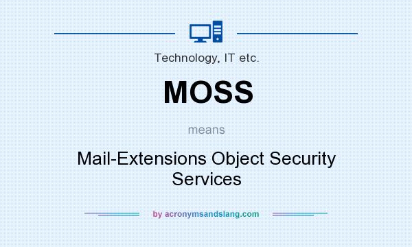What does MOSS mean? It stands for Mail-Extensions Object Security Services