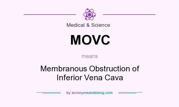 What does MOVC mean? It stands for Membranous Obstruction of Inferior Vena Cava