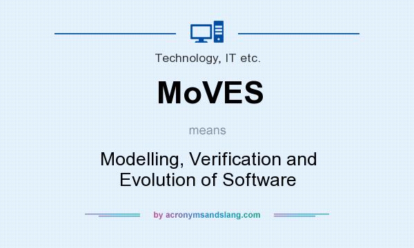 What does MoVES mean? It stands for Modelling, Verification and Evolution of Software