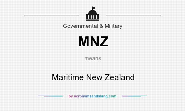What does MNZ mean? It stands for Maritime New Zealand