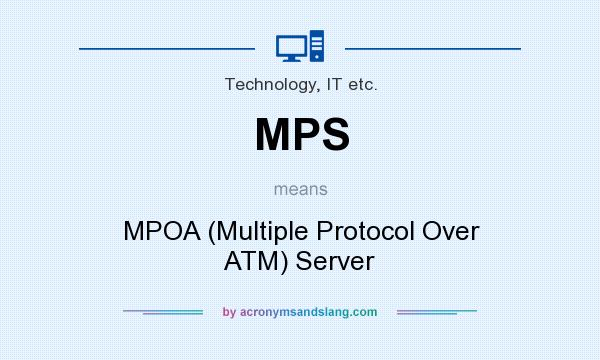 What does MPS mean? It stands for MPOA (Multiple Protocol Over ATM) Server