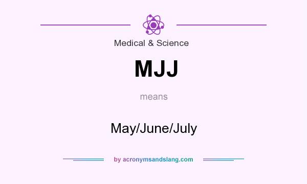 What does MJJ mean? It stands for May/June/July