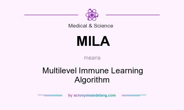 What does MILA mean? It stands for Multilevel Immune Learning Algorithm