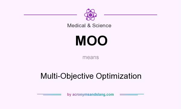 What does MOO mean? It stands for Multi-Objective Optimization