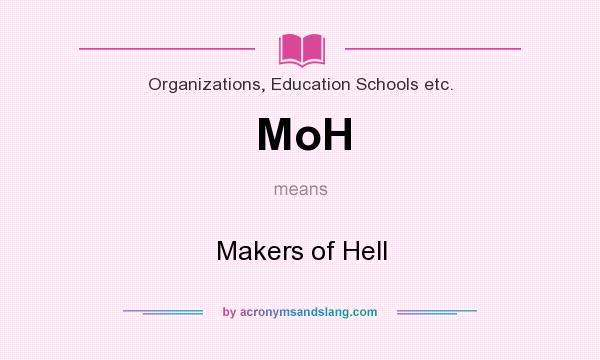 What does MoH mean? It stands for Makers of Hell