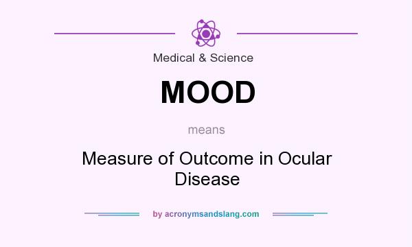 What does MOOD mean? It stands for Measure of Outcome in Ocular Disease