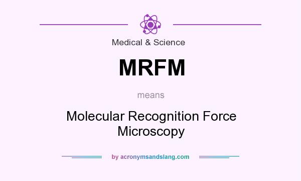 What does MRFM mean? It stands for Molecular Recognition Force Microscopy