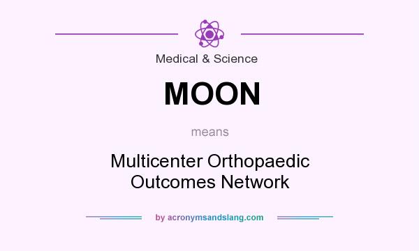What does MOON mean? It stands for Multicenter Orthopaedic Outcomes Network