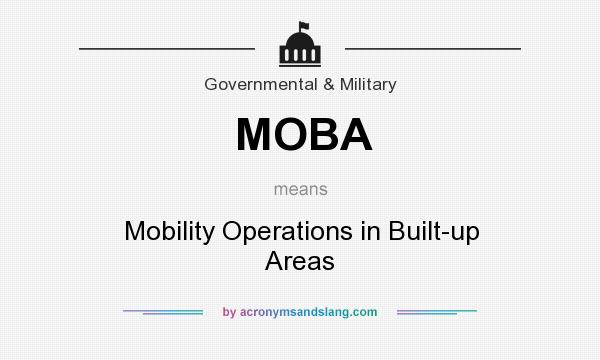 What does MOBA mean? It stands for Mobility Operations in Built-up Areas