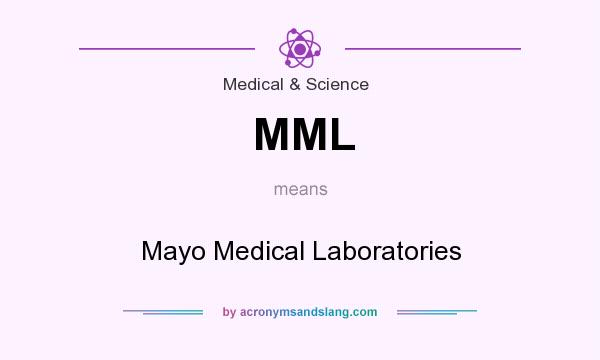 What does MML mean? It stands for Mayo Medical Laboratories