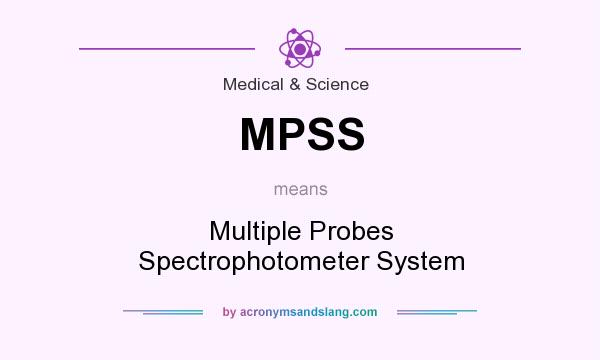 What does MPSS mean? It stands for Multiple Probes Spectrophotometer System