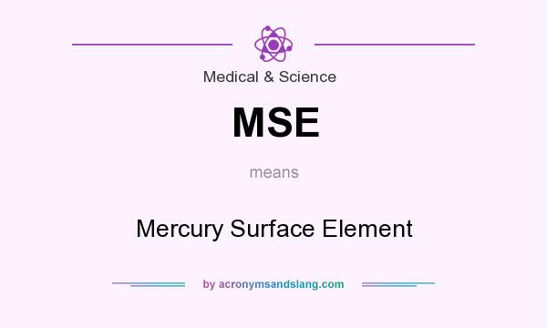What does MSE mean? It stands for Mercury Surface Element