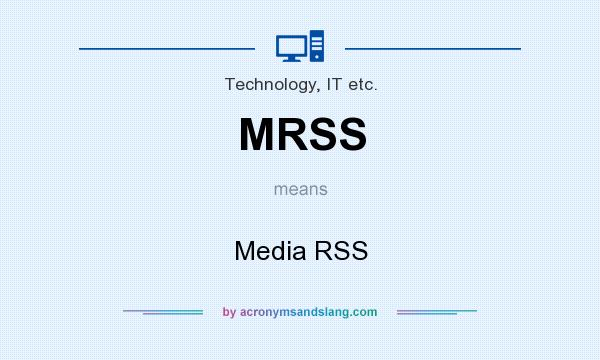 What does MRSS mean? It stands for Media RSS