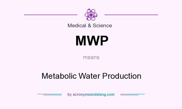 What does MWP mean? It stands for Metabolic Water Production