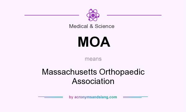 What does MOA mean? It stands for Massachusetts Orthopaedic Association