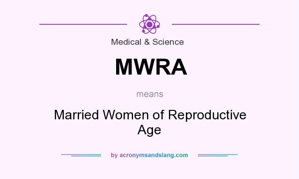 What does MWRA mean? It stands for Married Women of Reproductive Age