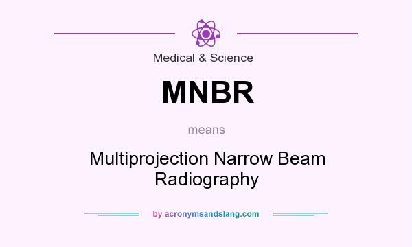What does MNBR mean? It stands for Multiprojection Narrow Beam Radiography