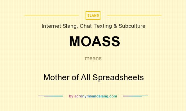 What does MOASS mean? It stands for Mother of All Spreadsheets