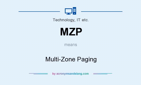 What does MZP mean? It stands for Multi-Zone Paging