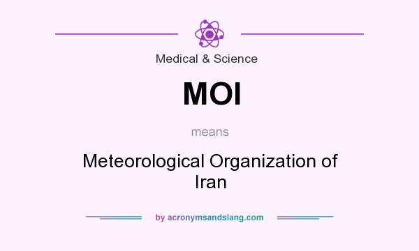 What does MOI mean? It stands for Meteorological Organization of Iran