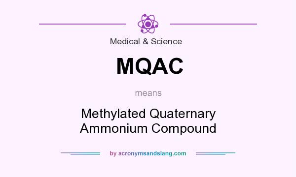 What does MQAC mean? It stands for Methylated Quaternary Ammonium Compound