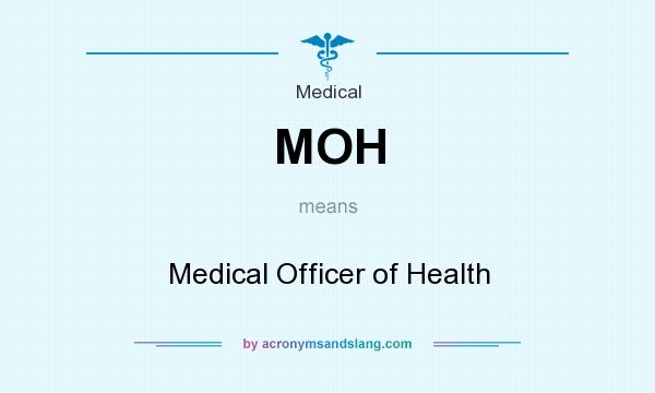 What does MOH mean? It stands for Medical Officer of Health