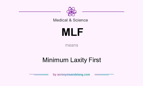 What does MLF mean? It stands for Minimum Laxity First