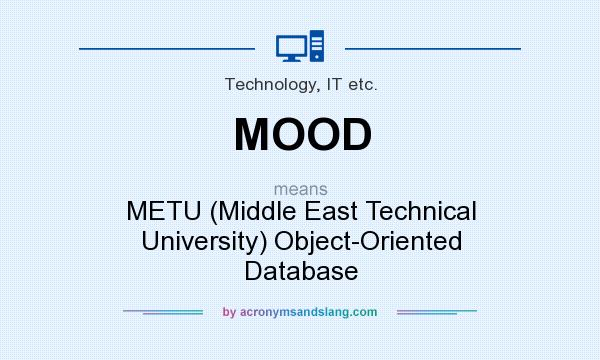 What does MOOD mean? It stands for METU (Middle East Technical University) Object-Oriented Database