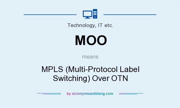What does MOO mean? It stands for MPLS (Multi-Protocol Label Switching) Over OTN