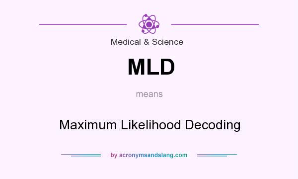 What does MLD mean? It stands for Maximum Likelihood Decoding