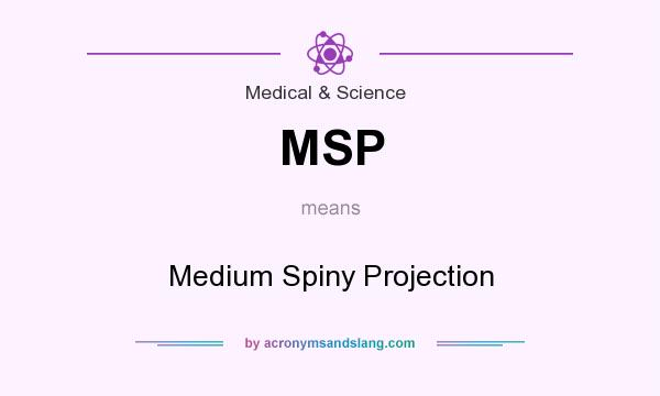 What does MSP mean? It stands for Medium Spiny Projection