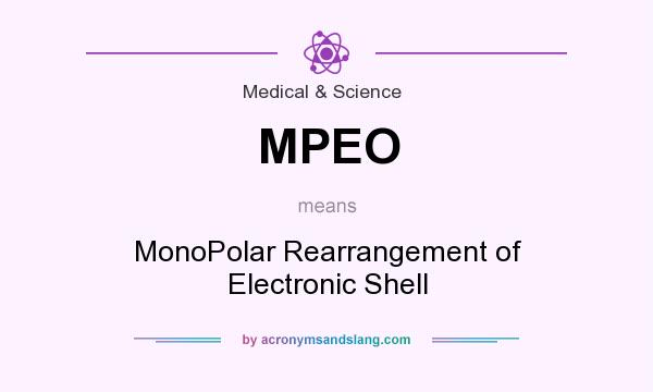 What does MPEO mean? It stands for MonoPolar Rearrangement of Electronic Shell