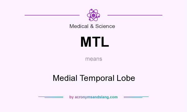 What does MTL mean? It stands for Medial Temporal Lobe
