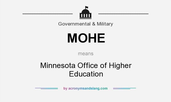 What does MOHE mean? It stands for Minnesota Office of Higher Education