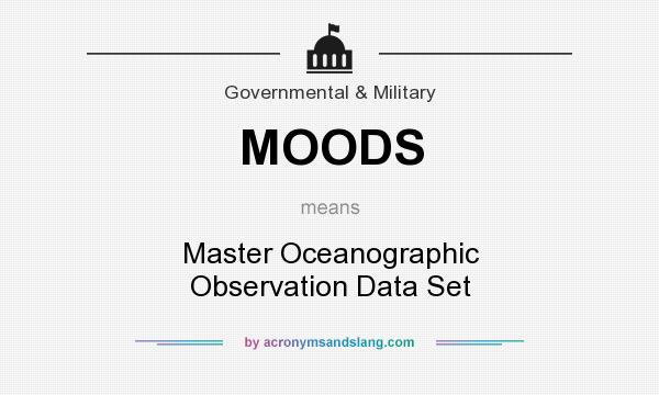 What does MOODS mean? It stands for Master Oceanographic Observation Data Set